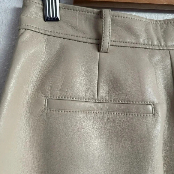 BABATON Sand White WIDE LEG VEGAN LEATHER SHORTS WOMEN SIZE 0 Article #82802 - Picture 7 of 8